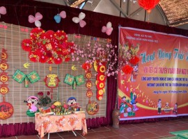 HOẠT ĐỘNG TRẢI NGHIỆM  " Gói bánh chưng xanh" của cô trò và phụ huynh trường mầm non Háng Trợ xã Pu Nhi